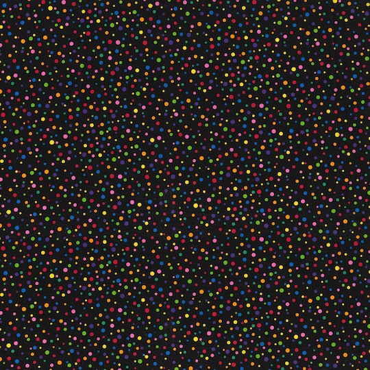 Fabric Traditions Multicolored Polka Dots Cotton Fabric